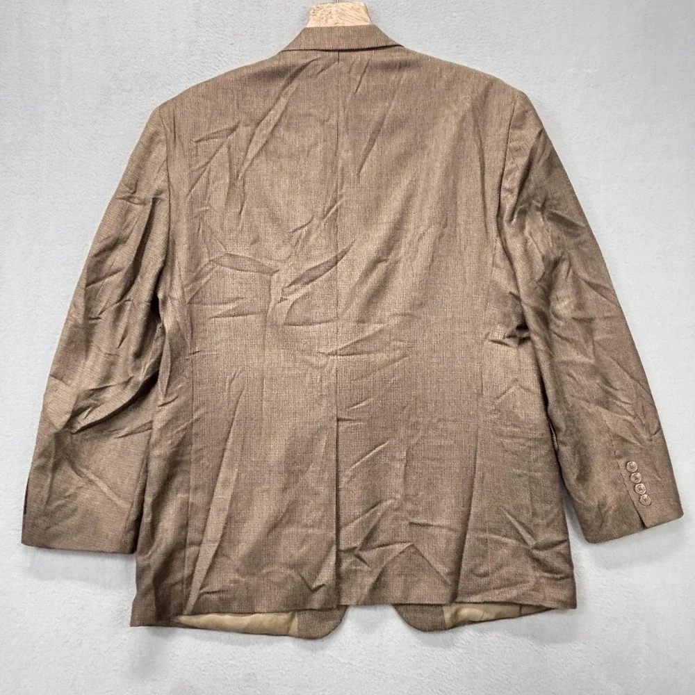 Chaps Blazer Mens 42R Brown‎ Silk Wool Blend 2 Button Sport Coat businessman